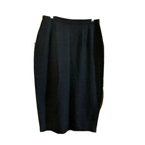 Merona Size L Large Skirt Black Stretchy Long Modest